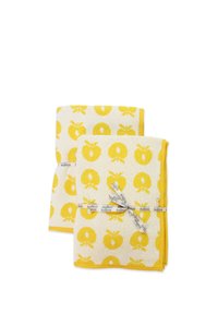 Småfolk 2ER-PACK 50 100 MIT ÄPFELN - Badehåndklæde - yellow