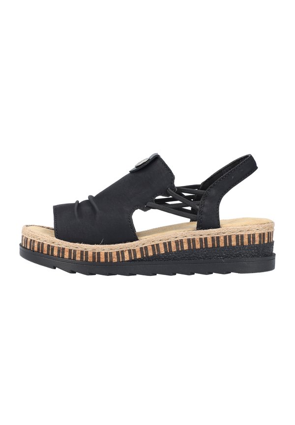 Espadrille - schwarz