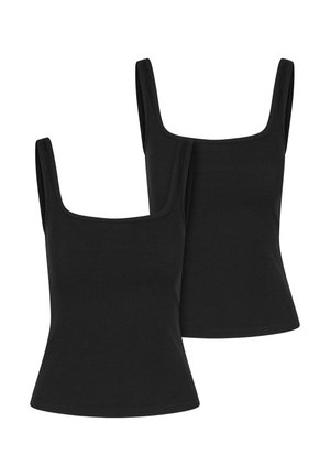 Urban Classics, WIDE NECK 2-PACK - Top - black black