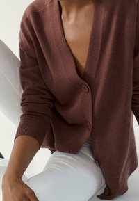 Massimo Dutti Gilet - dark brown