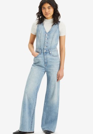 DENIM WIDE LEG JUMPSUIT - Kezeslábas - dive deep