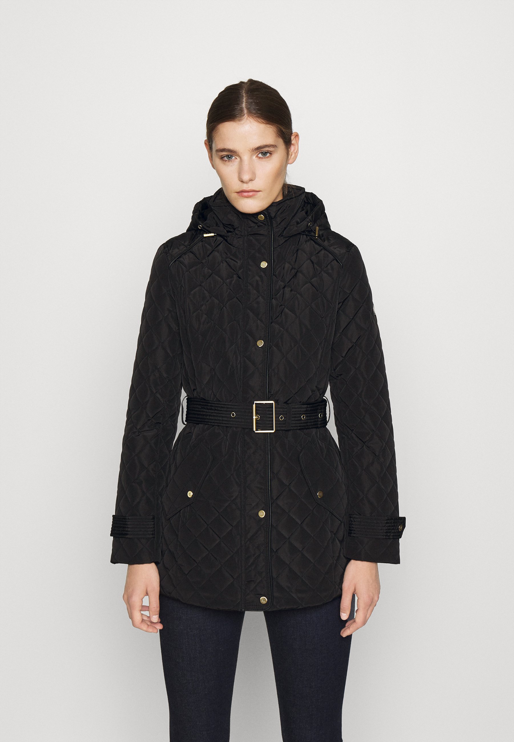 black insulated coat