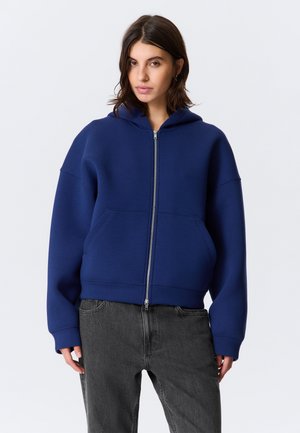 OVERSIZED SCUBA ZIP - Sweatjakke - blue bright