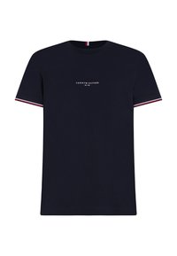 Tommy Hilfiger LOGO TIPPED TEE - Basic T-shirt - desert sky