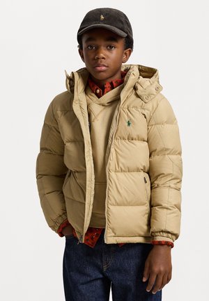 RIPSTOP DOWN HOODED JACKET - Pūkinė striukė - vintage khaki