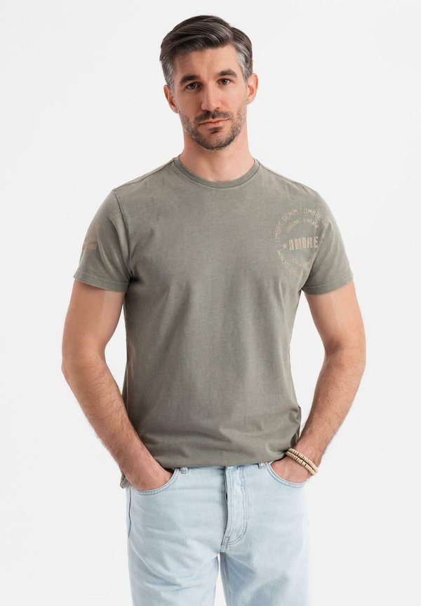 T-Shirt print - olive