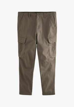 SLIM FIT STRETCH - Oldalzsebes nadrágok - mushroom brown