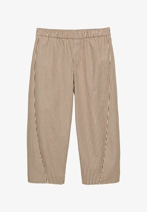 PULL&BEAR, STRIPED STRAIGHT-LEG - TROUSERS. - Bukser - brown