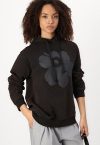 Marimekko SANOMA UNIKKO PLACEMENT HOODIE - Ikdienas džemperis - black