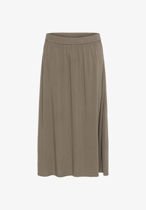 Kaffe BINE - Pleated skirt - morel