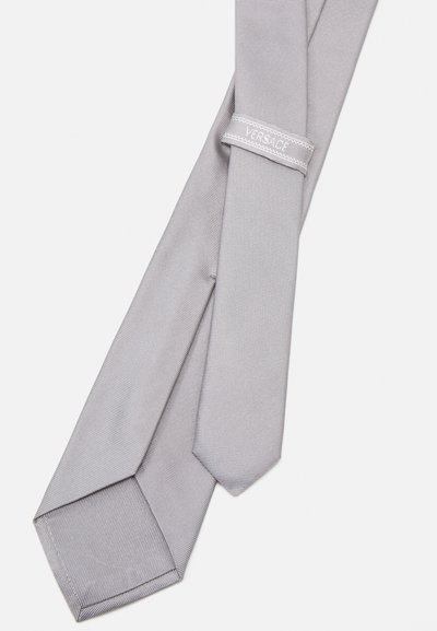 Versace TIE SHOVEL HORIZONTAL OTTOMAN MEDUSA  - Kaklaraištis - concrete/white