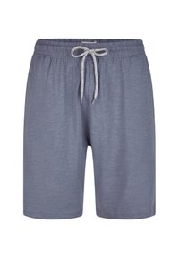 Šedé, lehké šortky s elastickým pasem, zavazováním na šňůrku a hladkým povrchem. Vyznačují se minimalistickým designem a neformálním stylem.