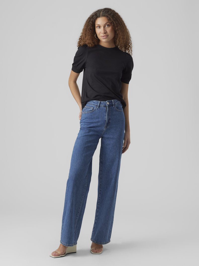 VERO MODA T-Shirt Donna Vmkerry LS O-Neck - Girocollo Con Maniche A Sbuffo - Cotone Biologico In Conversione