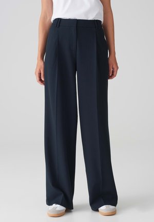 OPUS HIGH RISE EXTRA LONG WIDE FIT - Stoffhose - coal blue