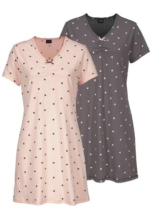 LASCANA 2 PACK - Nachthemd - rosé-mauve