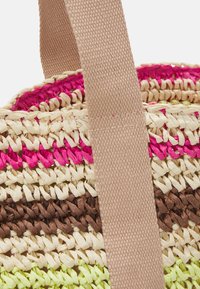 Becksöndergaard PAPEL BERTA BAG - Maisiņveida soma - brown/lime/pink
