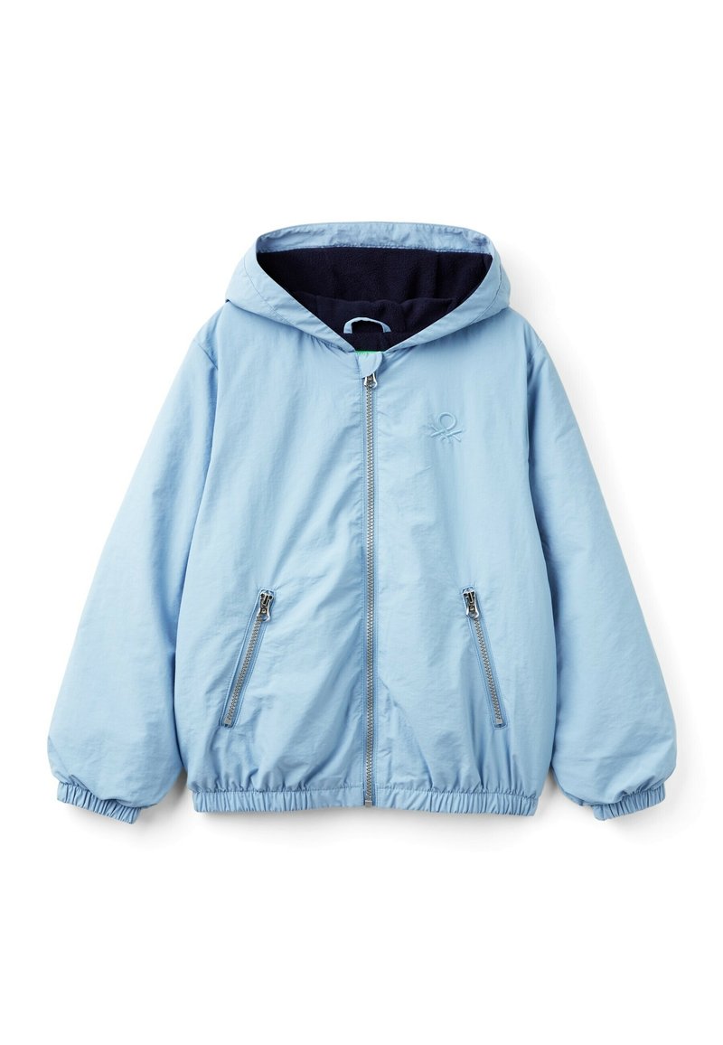 United Colors of Benetton WITH HOOD - Allvädersjacka - blue