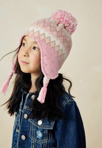 Next Čiapka - pink fairisle