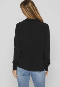 VILA V AUSSCHNITT - Blusa - black