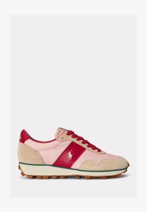 Polo Ralph Lauren, TRAIL 125 SUEDE-MESH SNEAKER - Matalavartiset tennarit - pink sand/classic red