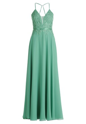MIT STICKEREI - Ballkleid - light green
