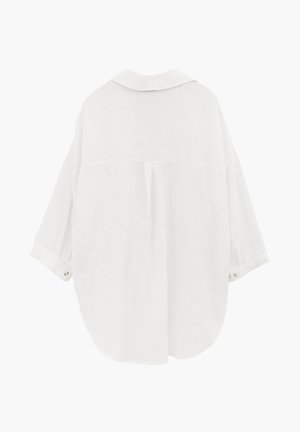 OXXO, OXXO SHIRT COLLAR OVERSIZE BUTTON DETAILED STANDARD SHIRT - Overhemdblouse - white