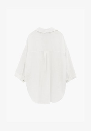 OXXO, OXXO SHIRT COLLAR OVERSIZE BUTTON DETAILED STANDARD SHIRT - Overhemdblouse - white