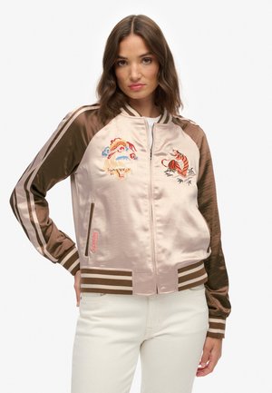 SUIKAJAN EMBROIDERED - Bomber Jacket - champagne antique bronze