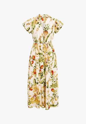 Forever New, POSIE PUFF SLEEVE MIDI - Tričkové šaty - green/yellow