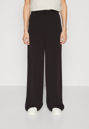 STRUCTURE WIDE LEG - Bukse - black