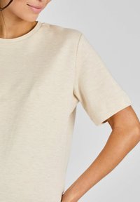 JoJo Maman Bébé BOYFRIEND - REGULAR FIT - Základné tričko - oatmeal