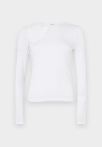 ASYMMETRIC - T-shirt à manches longues - pure white