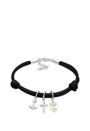 KREUZ HERZ ANKER  - Armbånd - schwarz