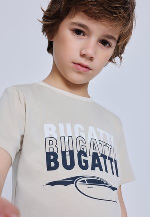 bugatti, T-shirt con stampa - oatmeal