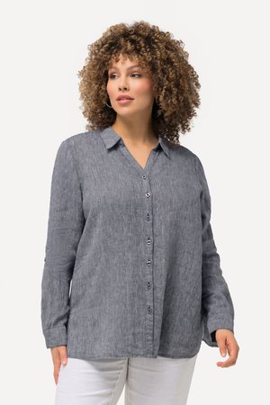 Ulla Popken, Hemdbluse - dark gray-mottled