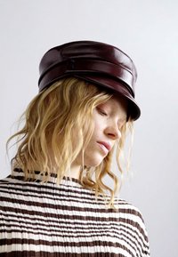 RUSLAN BAGINSKIY BAKER BOY CAP - Platmale - brown