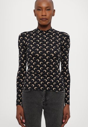 MOON PRINTED SECOND SKIN HIGH NECK  - Langarmshirt - inverse tan