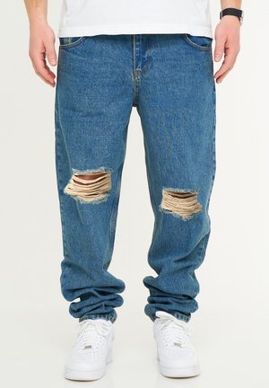 RIPPED JEANS TAPERED-FIT AMSTERDAM - Relaxed fit jeans - vintage blue