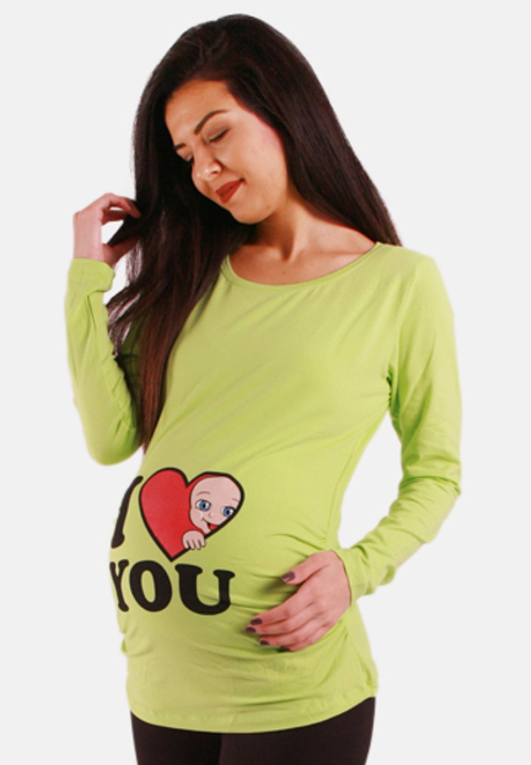 M.M.C. I LOVE YOU - Langarmshirt - hellgrün