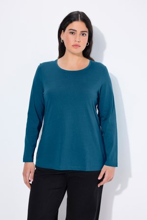 Ulla Popken COL ROND - Long sleeved top - blaugrün