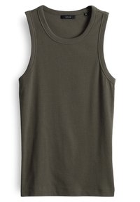 SLIM FIT RIB - Top - olive leaf