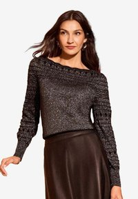 Love & Roses Strickpullover - black lurex