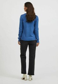 VILA VIRIL V NECK - Stickad tröja - delft