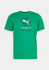 Puma BETTER SPORTSWEAR TEE - Camiseta estampada - archive green