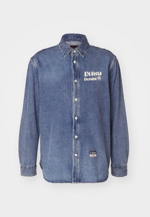 Evisu BRUSH DAICOCK - Shirt - mid tone indigo