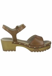 Tamaris Comfort - Platform sandals - cognac