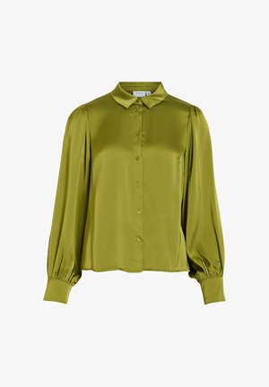 VILA, VIENNA RAVENNA L/S BALLOON SHIRT - NOOS - Blusa - peat moss