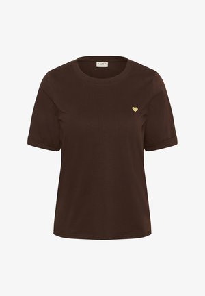 Kaffe Curve, KCART - T-Shirt basic - coffee bean sunlight heart