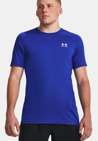 Under Armour FITTED - Sport T-Shirt - blau