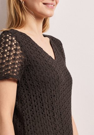 Street One, MIDI-KLEID AUS SPITZE IN UNIFARBE - Robe de jour - espresso brown
